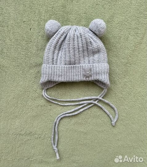 Шапка для новорожденного зима
