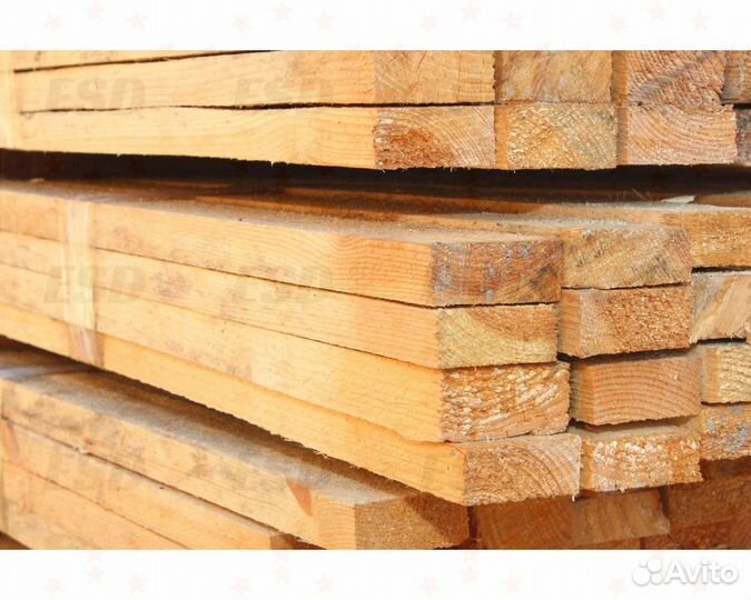 Брус обрезной, доска 50х150х6000мм