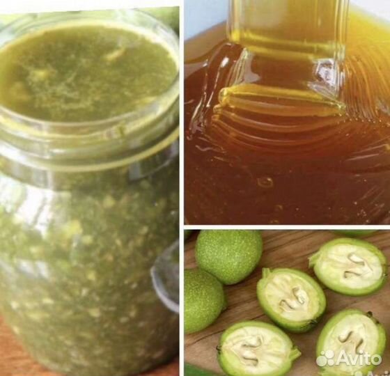 Зелёный грецкий орех+мёд