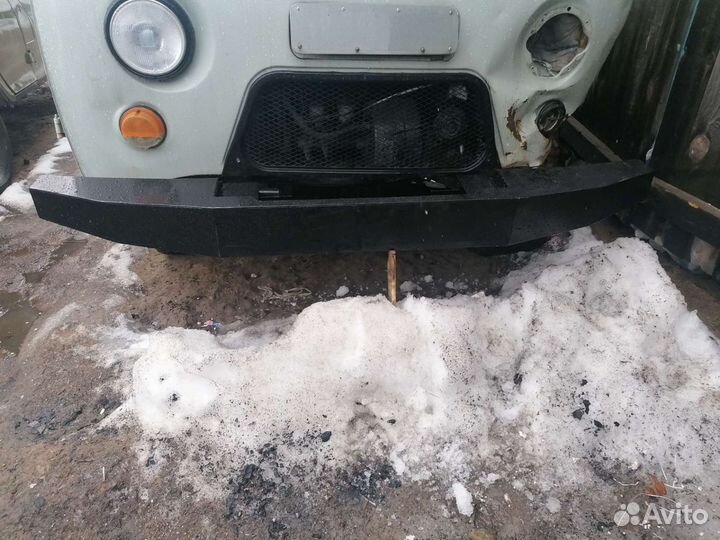 Силовой бампер на УАЗ буханка