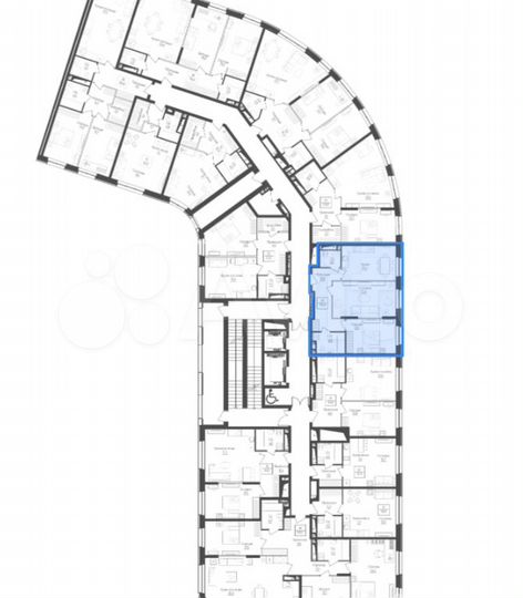 2-к. апартаменты, 64,4 м², 7/10 эт.