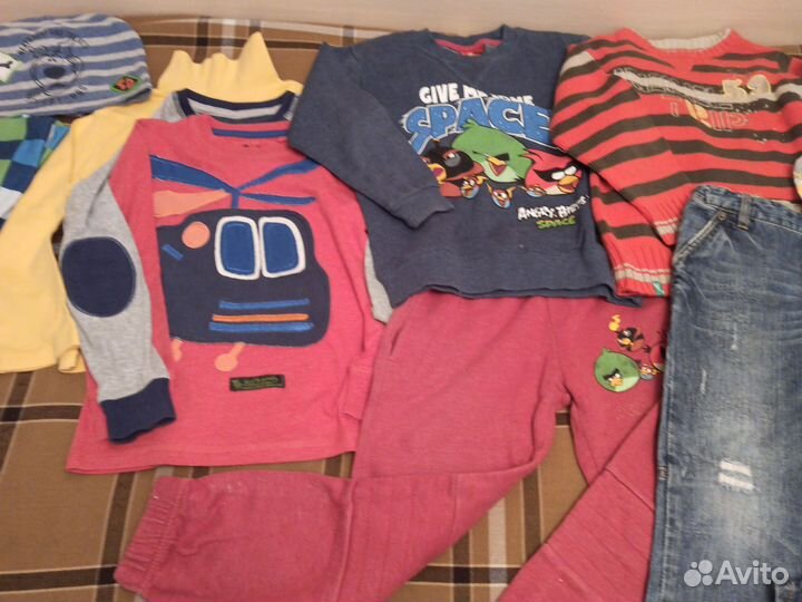 Вещи+обувь пакетом на рост 110