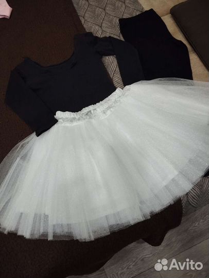 Костюм для хореографии, балета, с юбкой пачкой