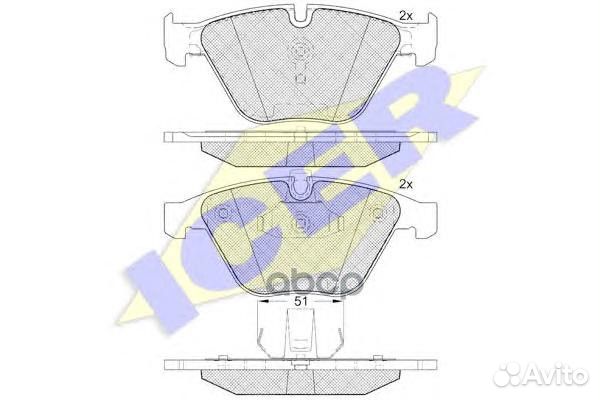 Колодки торм. дисковые 181940-203 Icer