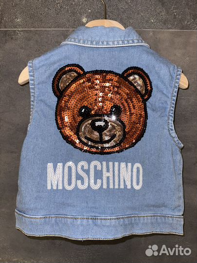 Джинсовый жилет Moschino