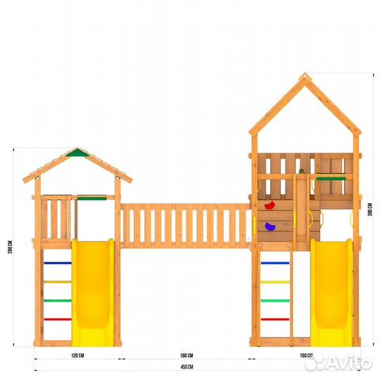 Детская игровая площадка Jungle Gym jв6 Альпы