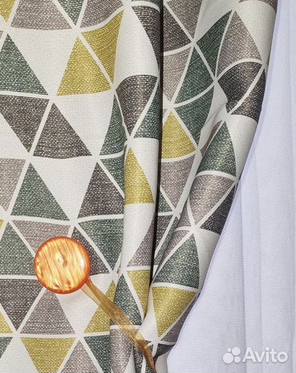 Шторы блэкаут рогожка(комплект 2 шт)