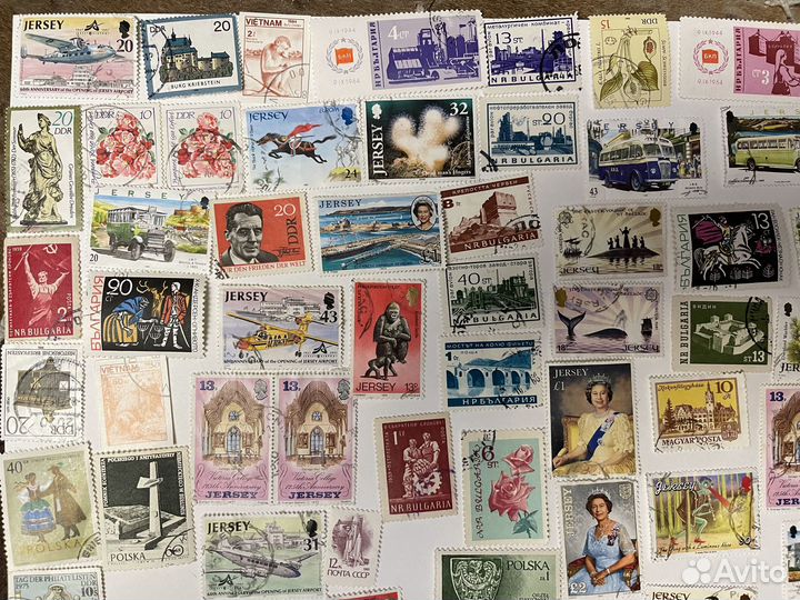 Старинная коллекция марок лот 1