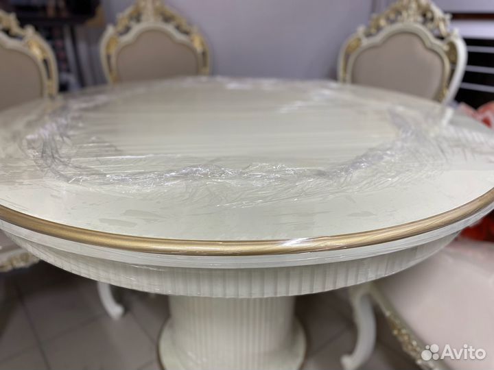 Стол кухонный круглый раскладной