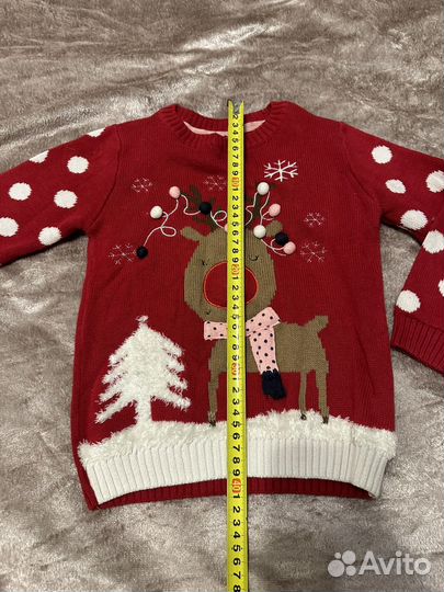 Джемпер новогодний с оленем