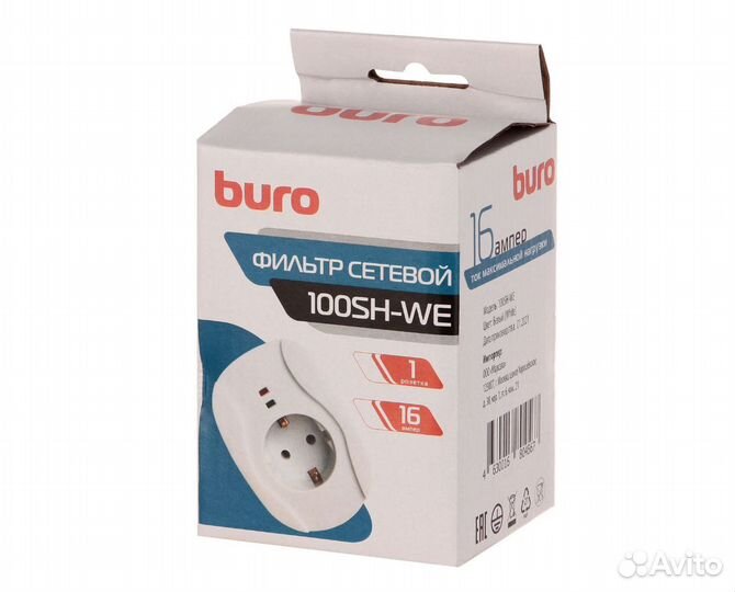 Новый Сетевой фильтр Buro 100SH-WE