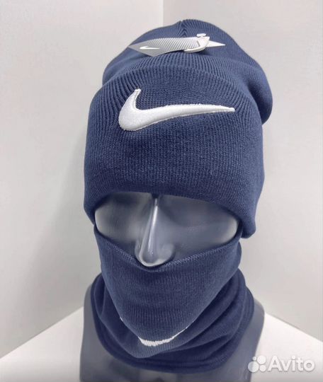 Шапка + снуд (шарф) Nike осень зима
