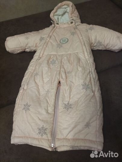 Зимний комбинезон для девочки 80