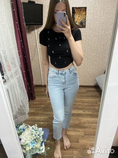 Джинсы mango mom 34 36