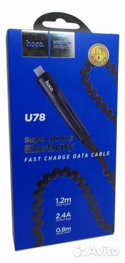 Кабель micro USB hoco U78, 1.5A, 1.2 м