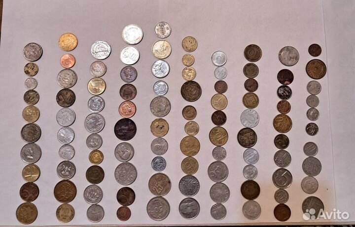 100 монет Со Всего Света. Без повторов. Коллекция
