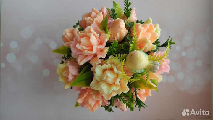 Букет из мыла. Ручная работа