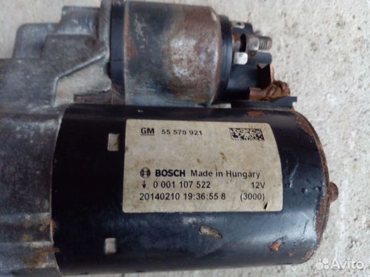 Стартер Opel Meriva B 1.4 АКПП 2014г