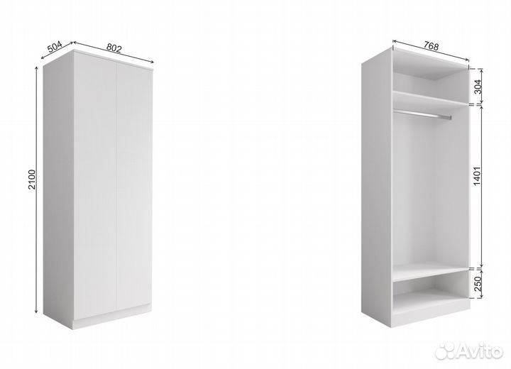 Шкаф Мори 800,1