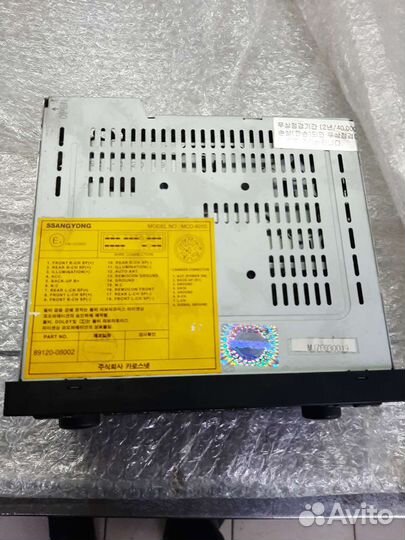 Штатная магнитола ссанг йонг рекстон 1