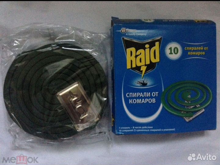 Спирали от комаров raid