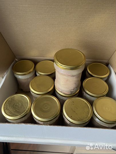 Печень трески в стекле