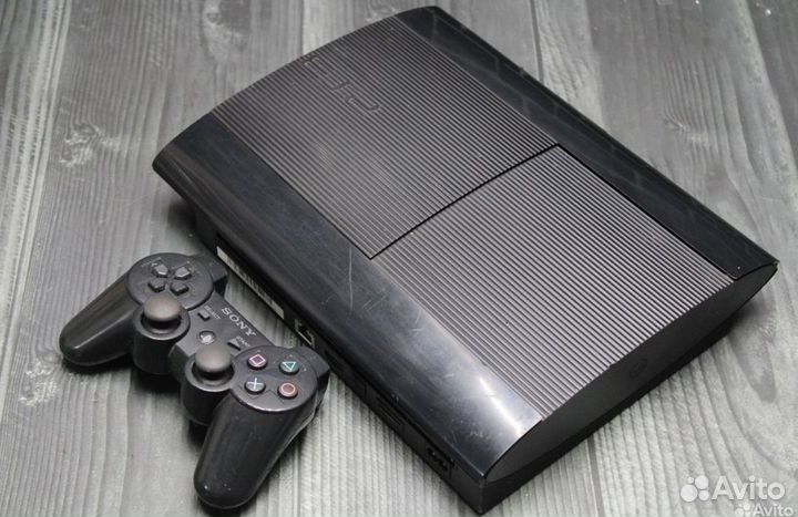 Sony Playstation 3 Super Slim / Прошитая / 28 игр