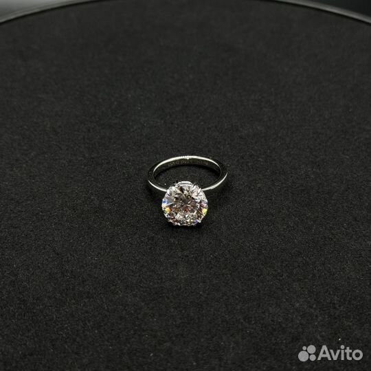 Золотое кольцо 5.01ct, D, vs1, IGI, CVD