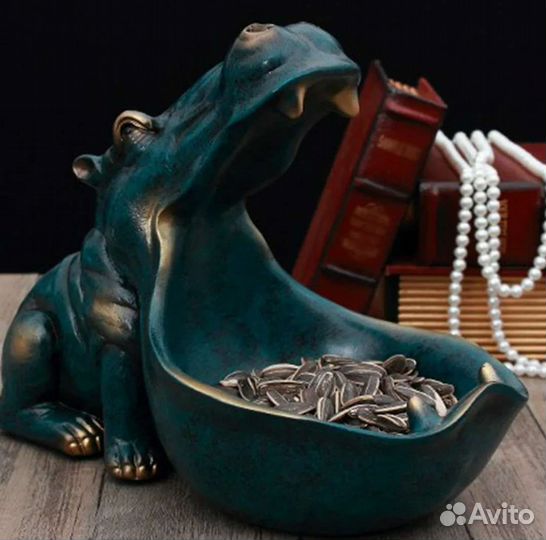 Молд кашпо органайзер бегемот форма