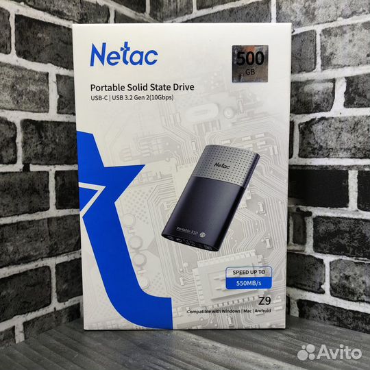 Внешний SSD Netac Z9 500Gb