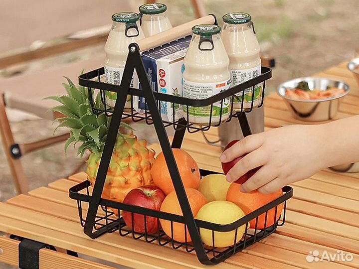 Корзина для фруктов металлическая