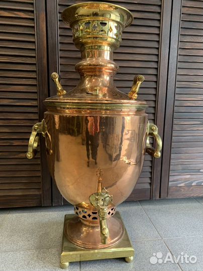 Самовар на дровах старинный