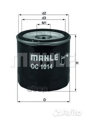 Масляный фильтр OC1014 Mahle/Knecht