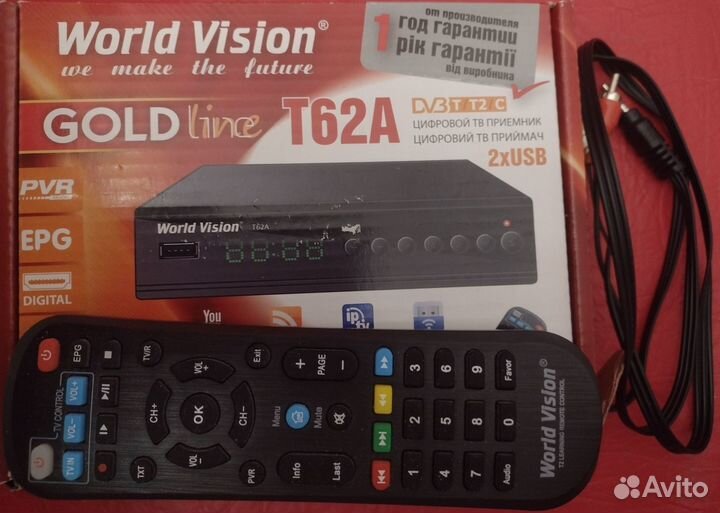 Тв-тюнер для тв World Vision T62А / тв-приставка