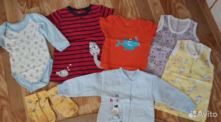 Пакет вещей и обуви на ребёнка 74-80