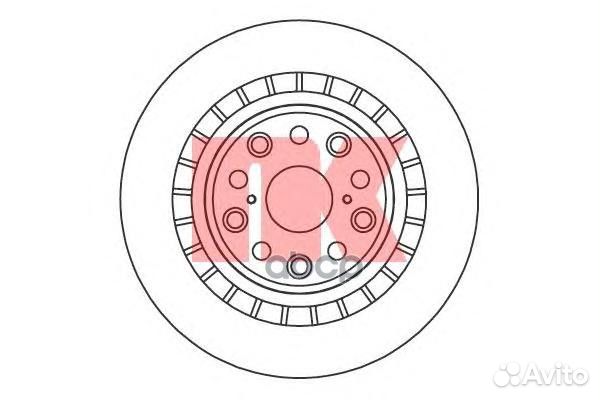 Диск тормозной lexus LS460-600 задний правый ве