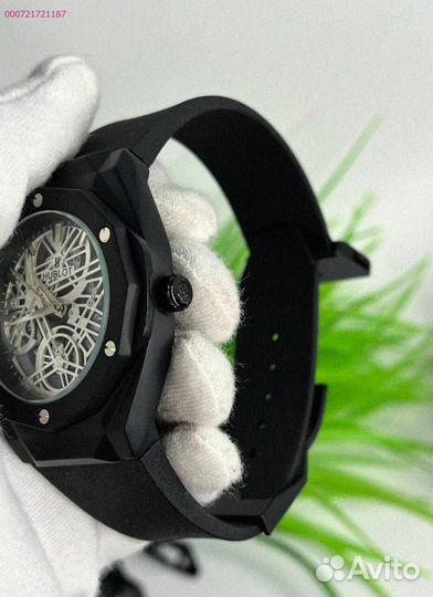 Наручные часы Hublot WHB3 чёрные (Арт.74735)