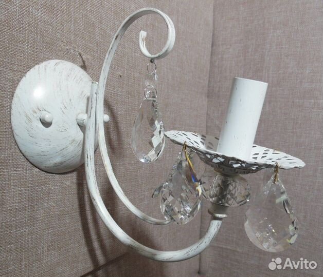 Люстра Бра Хрусталь - 3305/1 белый с золотом