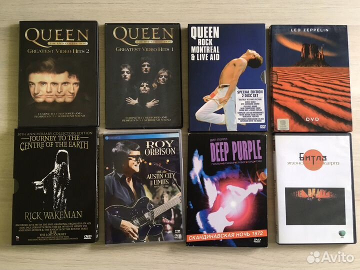 DVD диски с музыкой. Коллекция классики рока