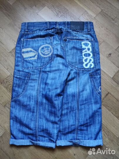 Джинсовые шорты Crosshatch jnco type y2k sk8