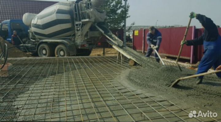 Автобетоносмеситель с лентой,бетон