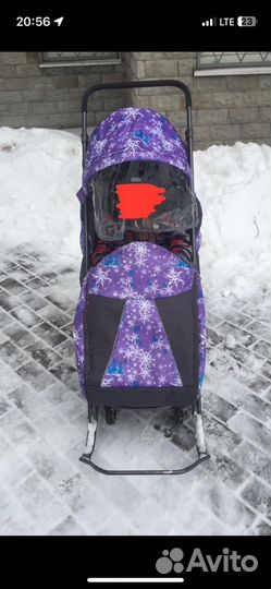 Детские санки коляска