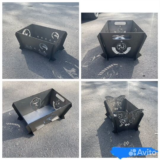 Мангал разборный, мангал вертикальный 3в1