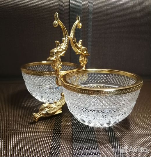 Ваза конфетница Чехия, Богемия