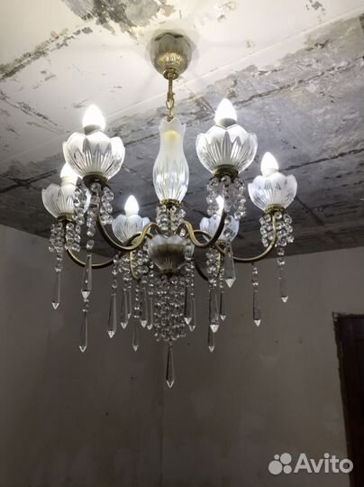 Люстра хрустальная.Сделана в СССР