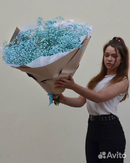 Гипсофила голубая цветы букеты доставка