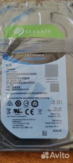 Жесткий диск 6тб новый