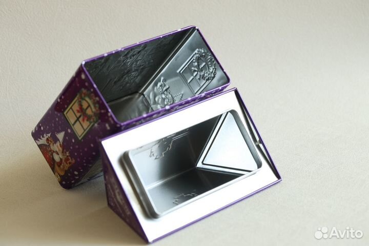 Жестяная коробка для чая