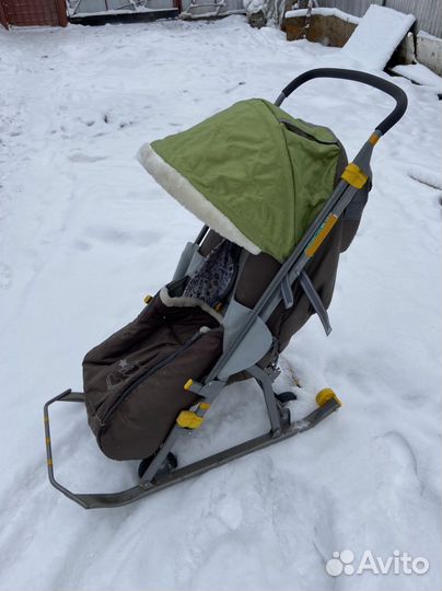 Детские санки коляска бу