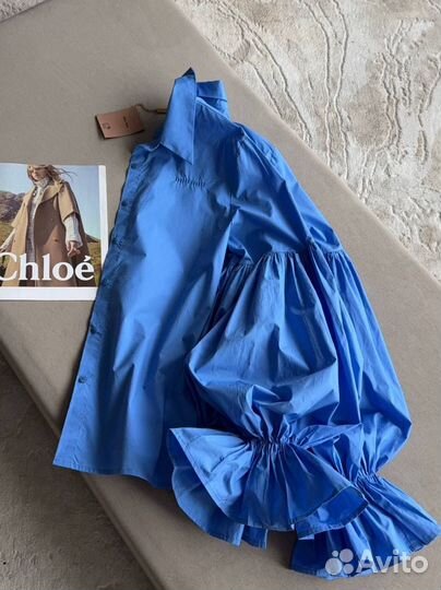 Блузка miu miu женская оверсайз